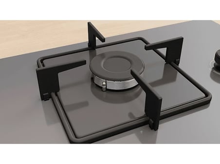 BOSCH POP7C9P31O Series 4, 67 cm, Temperli Cam Gazlı Ocak Magnet Gümüş