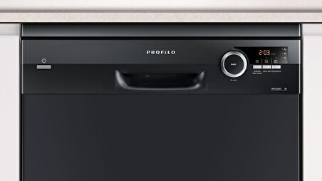 Profilo BM4260EG 4 Programlı 12 Kişilik Siyah Bulaşık Makinesi