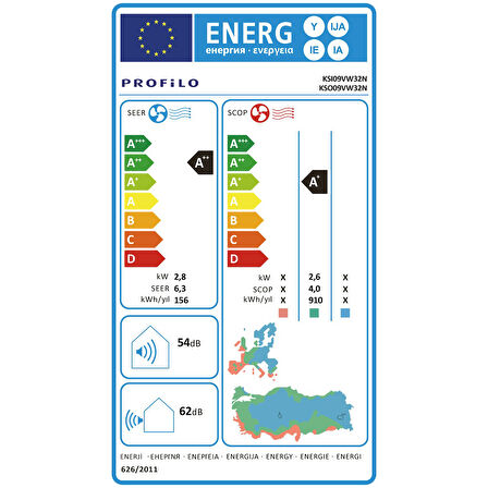 Profilo KSX09VW32N A++ 9000 BTU Inverter Wifi Duvar Tipi Klima
