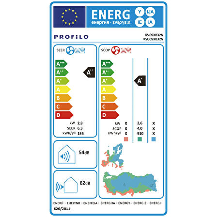 Profilo KSX09XB32N A++ 9000 BTU Inverter Duvar Tipi Klima