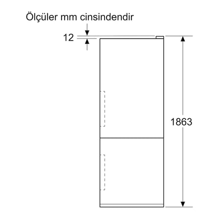 Profilo BD3056WDCN 500 Litre D Enerji Sınıfı No Frost Home Connect Beyaz Alttan Donduruculu Buzdolabı
