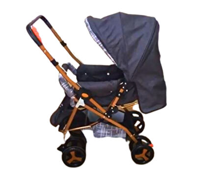 Vavbaby Dual Comfort Line Çift Yönlü Bebek Arabası Gri-Gold