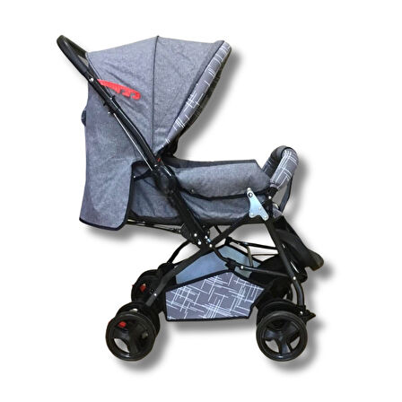 Vavbaby Dual Comfort Line Çift Yönlü Bebek Arabası Gri