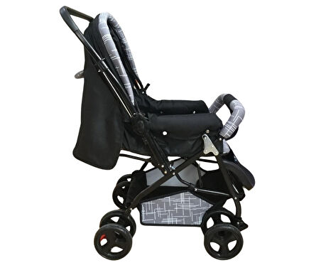 Vavbaby Dual Comfort Line Çift Yönlü Bebek Arabası Siyah