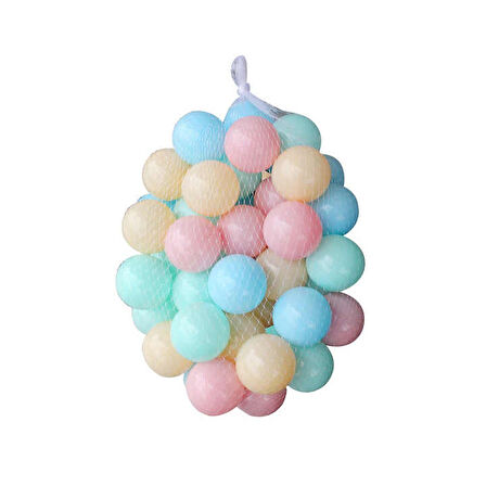 VaVbaby Oyun Havuz Topu Şişme Oyun Havuz Topları 6 Cm 50 Adet Çok Renkli Soft