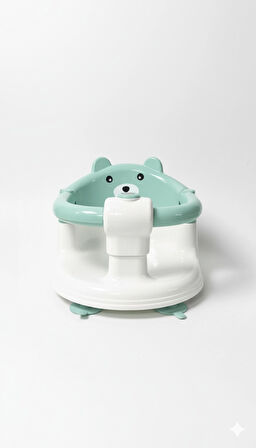 VaVbaby Önden Açılır Bebek Banyo & Bebek Mama Oturağı Mint Yeşili