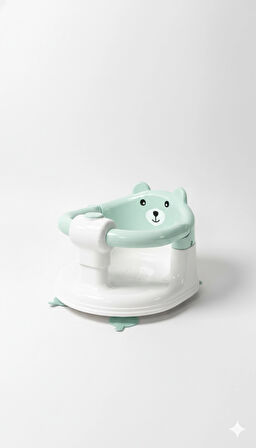 VaVbaby Önden Açılır Bebek Banyo & Bebek Mama Oturağı Mint Yeşili