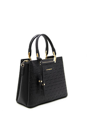 Kadın Omuz Çantası 969-42431 SİLVER POLO Kadın ÇANTASI M46 SİYAH-MAT SİYAH