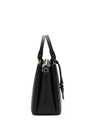 Kadın Omuz Çantası 969-42431 SİLVER POLO Kadın ÇANTASI M46 SİYAH-MAT SİYAH