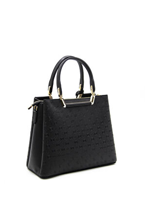 Kadın Omuz Çantası 969-42431 SİLVER POLO Kadın ÇANTASI M46 SİYAH-MAT SİYAH