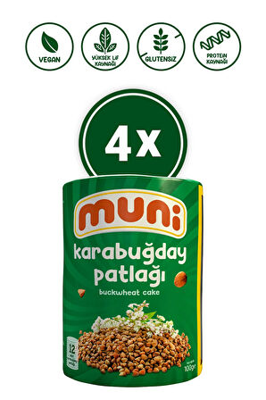 Glutensiz Karabuğday Patlağı 100 gr 4'lü