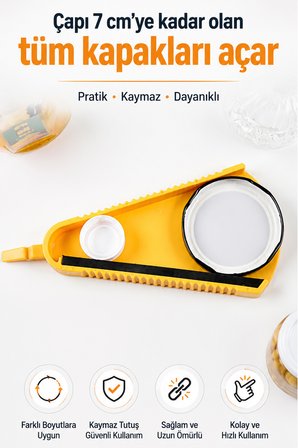 Kavanoz Açacak Şişe Kapağı Açacağı Kavanoz Kapak Açma Sıkma Konserve Açacağı