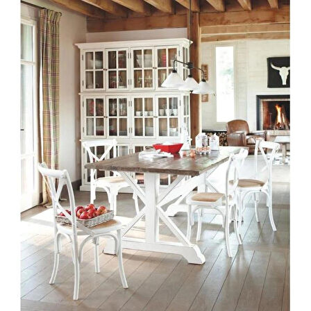 BEYAZ MASİF VİTRİN