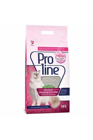 Proline Bebek Pudralı Topaklanan Bentonit Kedi Kumu Ince 10 Lt