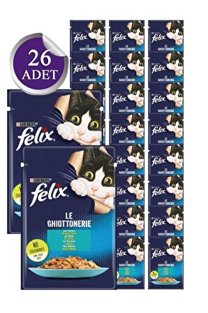 Ton Balıklı Yaş Kedi Maması 85 Gr X 26 Adet (yeni Paket)