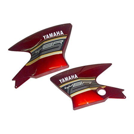 Yamaha YBR K Benzin Depo Dekor Kapak Takımı Kırmızı