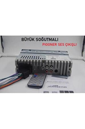 Çift Usb Girişli Bluetooth Oto Teyp Araba Teybi Radyo Usb Sd Aux Teyp Amfi Çıkışlı 4x60 Watt jp.90