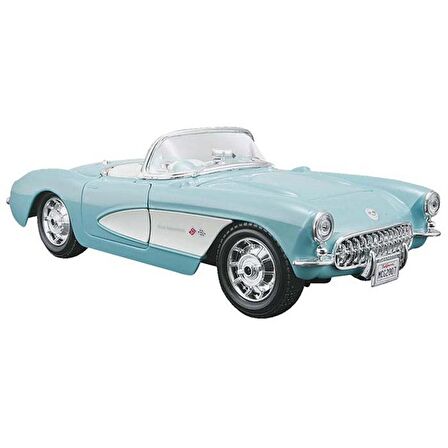 Maisto 1:24 1957 Chevrolet Corvette Model Araba - Turkuaz