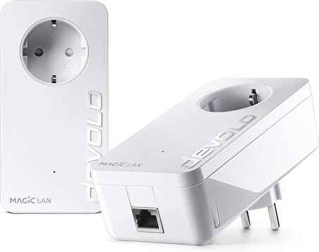 Devolo Magic 2 LAN triple Başlangıç Kiti I Mesh Wi-Fi I Powerline: 2.400 I WiFi Menzil Genişletici I Access Point I Tak Çalıştır - Teşhir