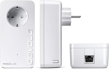 Devolo Magic 2 LAN triple Başlangıç Kiti I Mesh Wi-Fi I Powerline: 2.400 I WiFi Menzil Genişletici I Access Point I Tak Çalıştır - Teşhir