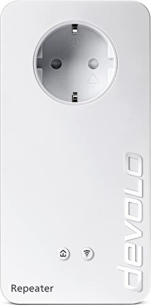 devolo Wifi Repeater+ AC I WiFi Güçlendirici I 1.200 Mbit/sn'ye kadar, Ağ WLAN Güçlendirici I WLAN Erişim Noktası I WLAN Priz I 1 x Gigabit LAN Bağlantısı I Tak Çalıştır Outlet