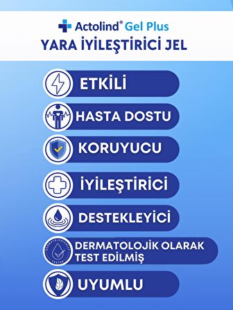 Actolind Gel Plus Yara İyileştirme Jeli 50 ml