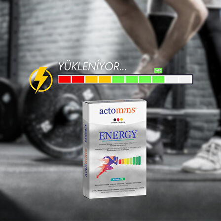 Actomins Energy Tribulus, Ginseng, L-arjinin İçeren Gıda Takviyesi