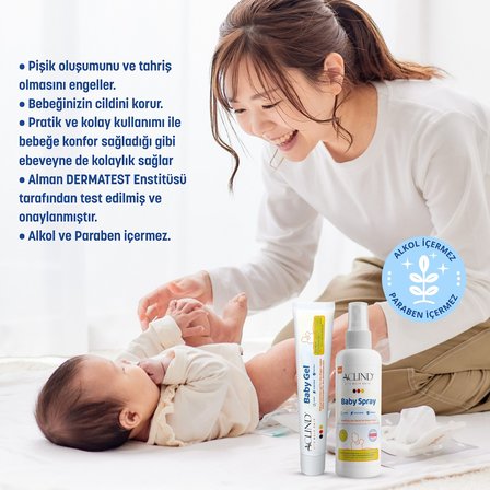 Aclind® Baby Spray 100 ml (Bebek Bez Bölgesi Temizleme Spreyi)