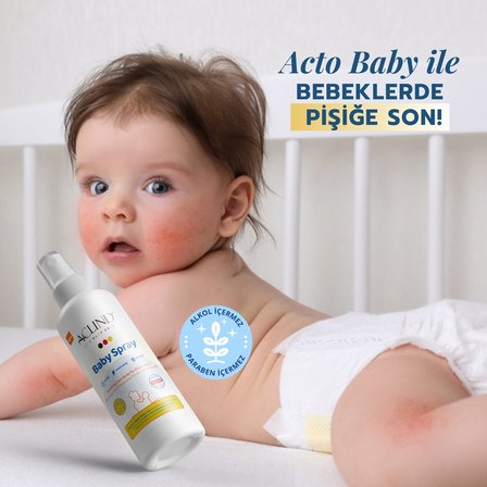 Aclind® Baby Spray 100 ml (Bebek Bez Bölgesi Temizleme Spreyi)