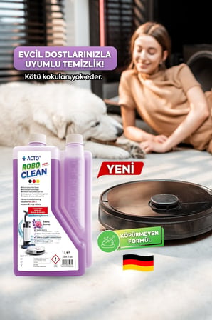 Acto® Robo Clean – Robot & Islak Dikey Süpürgeler İçin Egzotik Kokulu Konsantre Yüzey Temizleyici