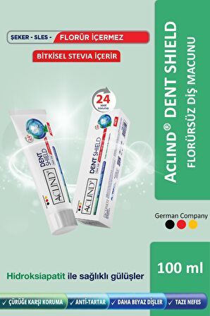 Aclind® Dent Shield 100 ml | Florür İçermeyen Diş Macunu