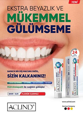 Aclind® Dent Shield 15 ml | Florür İçermeyen Diş Macunu