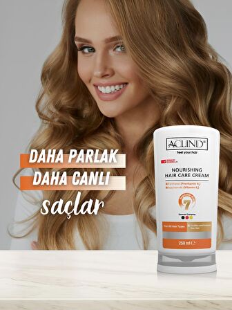 ACLIND® NOURISHING HAIR CARE CREAM 250 ml | Saç Bakım Kremi | YENİ FORMÜL