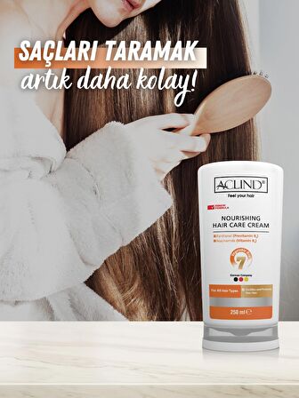 ACLIND® NOURISHING HAIR CARE CREAM 250 ml | Saç Bakım Kremi | YENİ FORMÜL