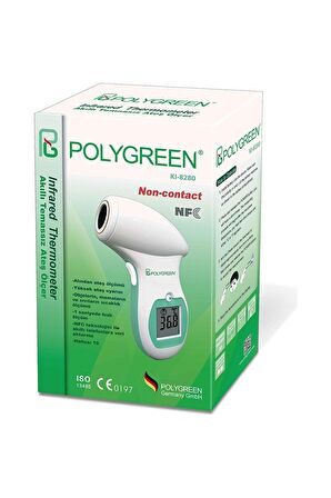 Polygreen KI 8280 Temassız Alından Tabanca Dijital Ateş Ölçer 