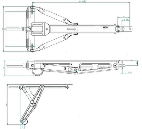 Knott 1000 Kg Karavan Destek Ayağı