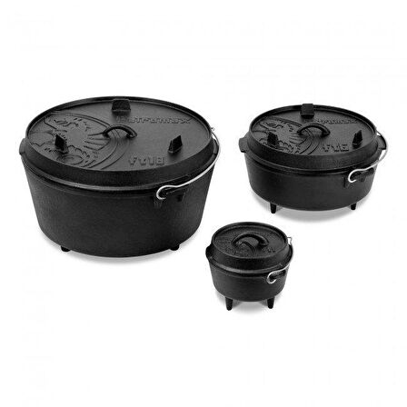 Petromax Dutch Oven FT1-T Döküm Tencere ( Düz Taban )