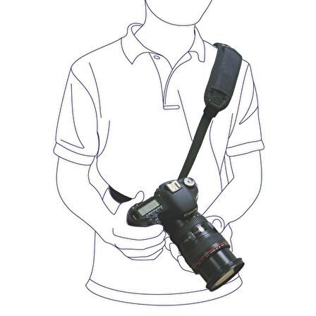 DSLR Ve SLR Makineler için Profesyonel Quickstrap Tekli Omuz Askısı