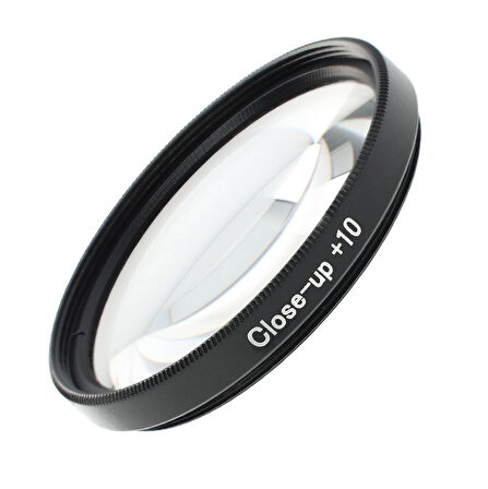 Ayex Close-Up Filtre Seti 67 mm – +1 +2 +4 +10 Diyopter, Optik Cam, İnce Alüminyum, Çift Vidalı, Kılıflı