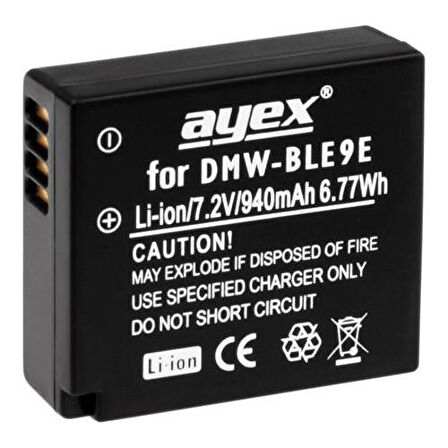 Panasonic için DMW-BLD10 Ayex Li-Ion Batarya