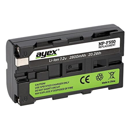 Ayex NP-F550 Batarya, Sony Dijital Video Kameralar için