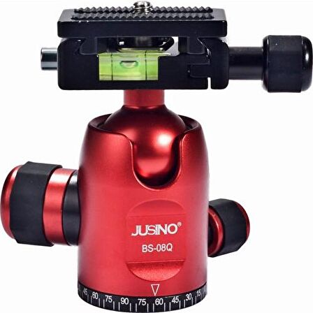 Jusino BS-08Q Tripod Kafası Kırmızı