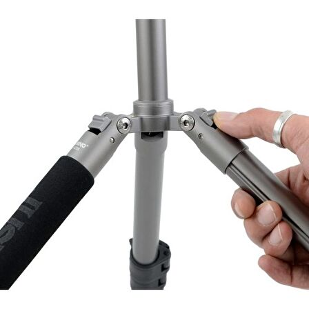 Jusıno X-423S Tripod + BS-08Q Tripod Kafası Silver (Gümüş)