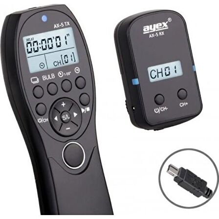 Ayex Nikon İçin Ax-5 Dc2 Kablosuz Zaman Ayarlı Kumanda