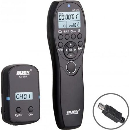 Ayex Nikon İçin Ax-5 Dc2 Kablosuz Zaman Ayarlı Kumanda