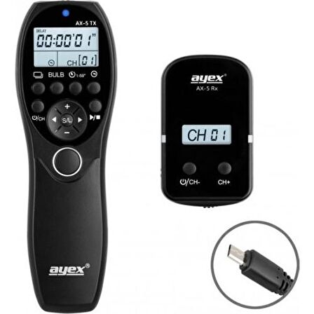 Ayex Sony İçin Ax-5 S2 Kablosuz Zaman Ayarlı Kumanda