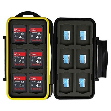Jjc MC-SDMSD24 Sd ve Micro Sd Hafıza Kartları Için Muhafaza Kabı