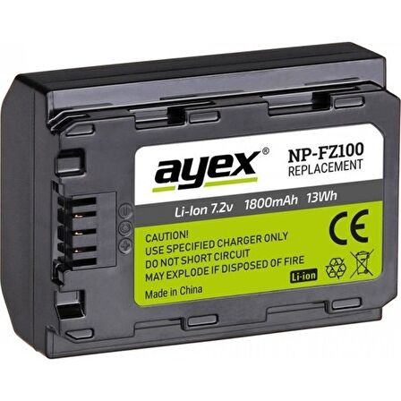 Ayex Sony A9, A9R, A9S, A7 Iıı, A7R Iıı İçin Ayex Np-Fz100 Batarya