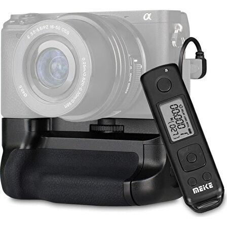 MeiKe Sony A6500 için MeiKe MK-A6500 Pro Battery Grip + 1 Ad. NP-FW50 Batarya