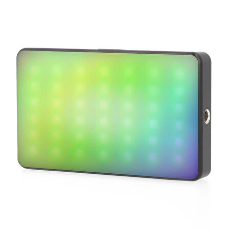 ayex W140 RGB LED Video Işığı – 20 Özel Işık Efekti, LCD Ekran, Dahili 3100mAh Batarya